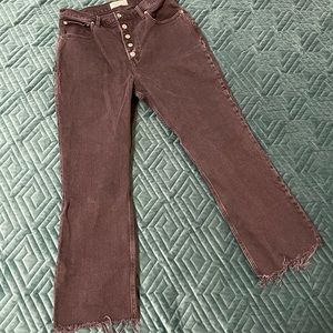 Abercrombie kick flare black jeans